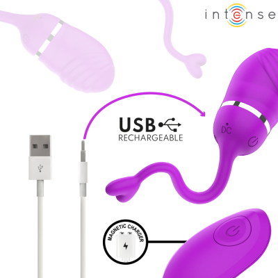 INTENSE - SOOKIE OVO VIBRATÓRIO COM CONTROLE REMOTO ROXO - D-245693 - Dona Pimenta