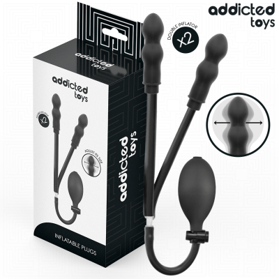 ADDICTED TOYS - PLUG ANAL DOBLE INFLABLE MODELO 3 - D-244836 - Dona Pimenta
