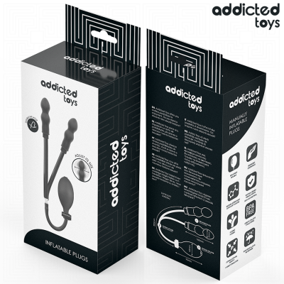 ADDICTED TOYS - PLUG ANAL DOBLE INFLABLE MODELO 3 - D-244836 - Dona Pimenta