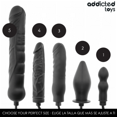 ADDICTED TOYS - DILDO INFLABLE XL MODELO 3 - D-244837 - Dona Pimenta