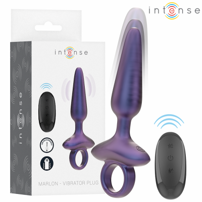 INTENSE - MARLON VIBRADOR ANAL PLUG MODELO 4 CONTROLE REMOTO - D-242067 - Dona Pimenta