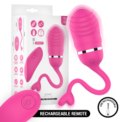 INTENSE - SOOKIE OVO VIBRATÓRIO COM CONTROLE REMOTO ROSA - D-245694 - Dona Pimenta