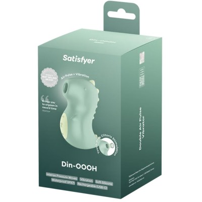SATISFYER - DIN-OOOH VIBRADOR & ESTIMULADOR AIR PULSE - D-245671 - Dona Pimenta
