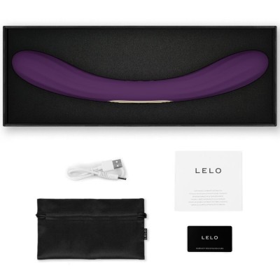 LELO - BOOMERANG VIBRADOR DE DUAS PONTAS ROXO - D-245682 - Dona Pimenta