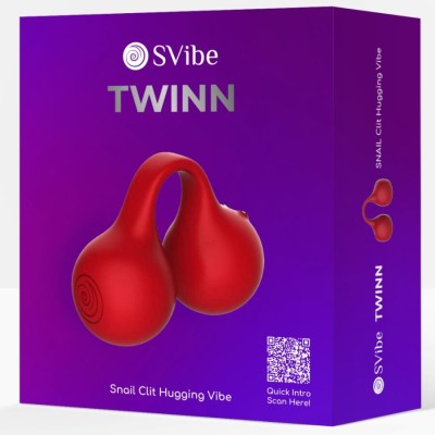 SNAIL VIBE - TWINN VIBRADOR DE DEDO CHERRY - D-245639 - Dona Pimenta