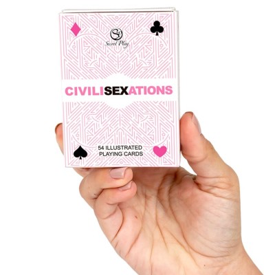 SECRET PLAY - JOGO DE CARTAS PARA CASAIS "CIVILISEXATIONS" - D-245710 - Dona Pimenta