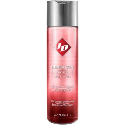 ID SENSATION - LUBRIFICANTE À BASE DE ÁGUA COM EFEITO CALOR 250 ML - D-236936 - Dona Pimenta
