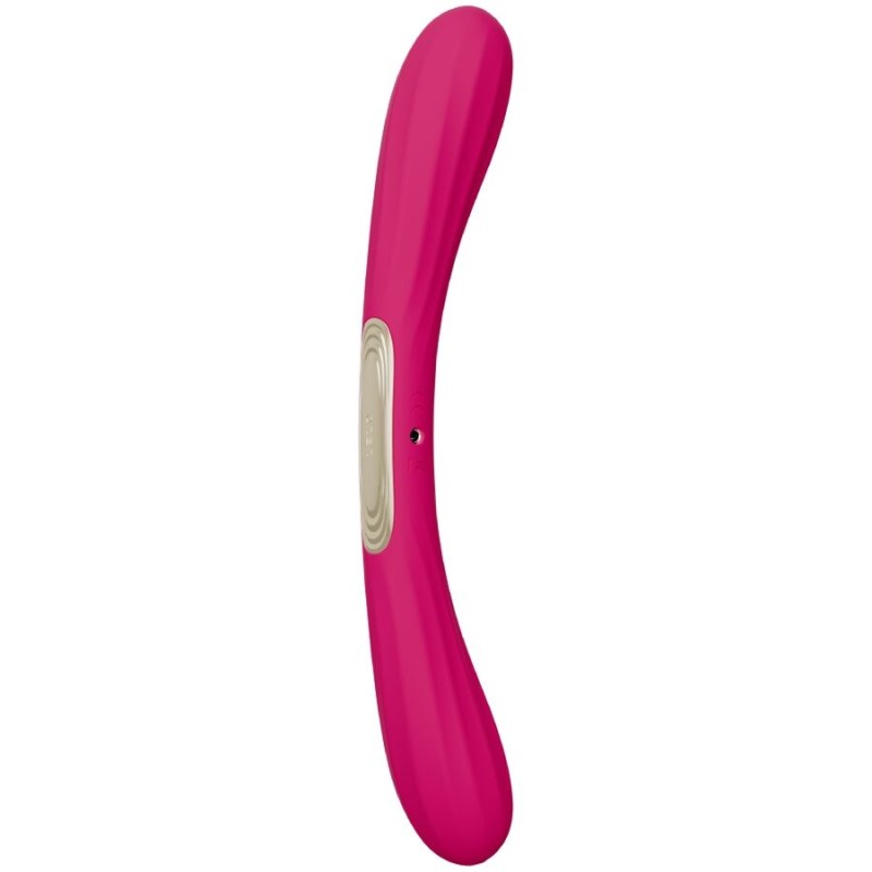 LELO - BOOMERANG VIBRADOR DE PONTA DUPLA CEREJA - D-245681 - Dona Pimenta