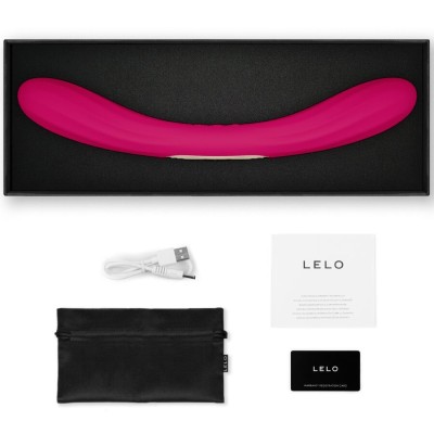 LELO - BOOMERANG VIBRADOR DE PONTA DUPLA CEREJA - D-245681 - Dona Pimenta
