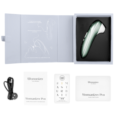 WOMANIZER - PRO VIBRANT CLITORIAL ESTIMULANTE VERDE SÁLVIA - D-245718 - Dona Pimenta