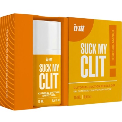 INTT - SUCK MY CLIT GEL COM EFEITO DE SUCÇÃO MANGA TROPICAL 15 ML - D-245711 - Dona Pimenta