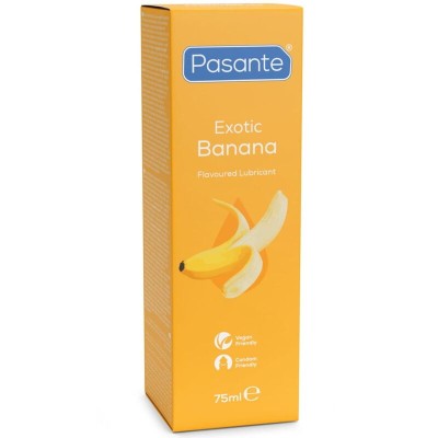 PASANTE - LUBRIFICANTE À BASE DE ÁGUA COM SABOR DE BANANA 75 ML - D-245892 - Dona Pimenta