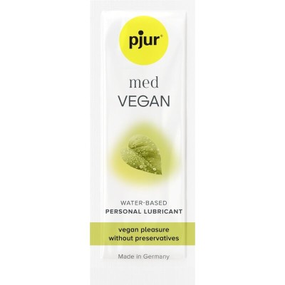 LUBRIFICANTE À BASE DE ÁGUA PJUR MED VEGAN GLIDE 2 ML - D-230661 - Dona Pimenta