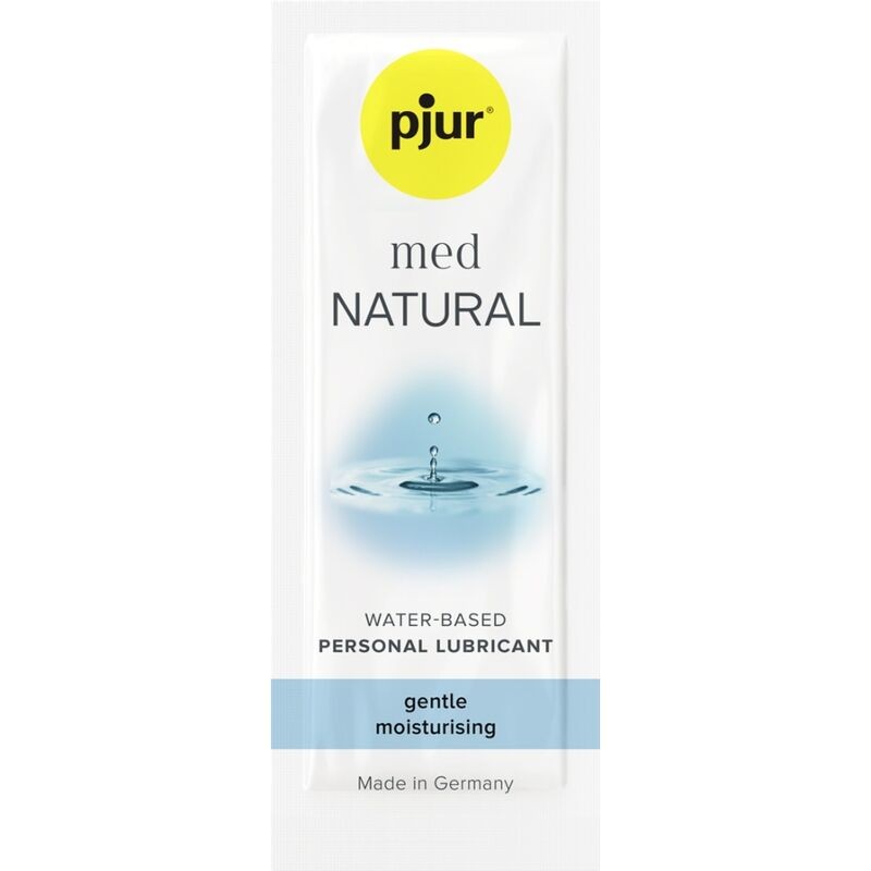 LUBRIFICANTE À BASE DE ÁGUA NATURAL PJUR MED 2 ML - D-230686 - Dona Pimenta