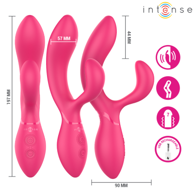 INTENSE - ESTIMULADOR VIBRATÓRIO ARTICULADO CHARLY - D-245068 - Dona Pimenta