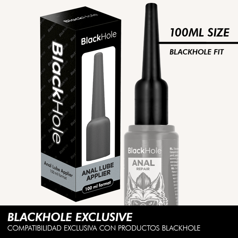 BLACK HOLE - APLICADOR DE LUBRIFICANTE ANAL TAMANHO G 100 ML - D-245175 - Dona Pimenta