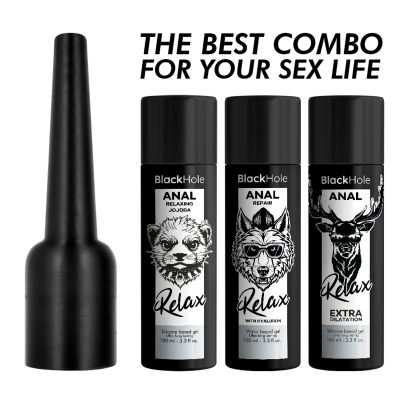 BLACK HOLE - APLICADOR DE LUBRIFICANTE ANAL TAMANHO G 100 ML - D-245175 - Dona Pimenta