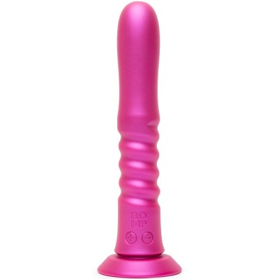 ROMP - JIGGLE VIBRADOR COM MOVIMENTOS PARA CIMA E PARA BAIXO COM VENTOSA ROSA - D-245860 - Dona Pimenta