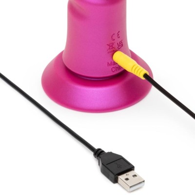ROMP - JIGGLE VIBRADOR COM MOVIMENTOS PARA CIMA E PARA BAIXO COM VENTOSA ROSA - D-245860 - Dona Pimenta