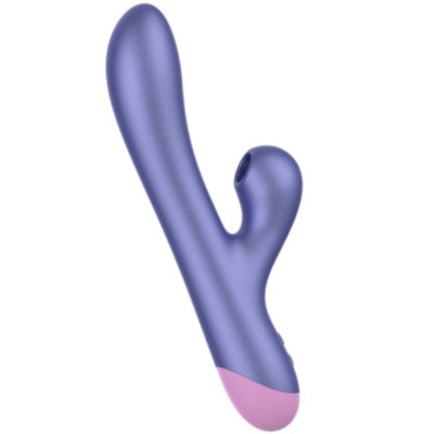 ROMP - PULSE RABBIT VIBRADOR DUPLO PARA PONTO G AZUL ELÉTRICO - D-245866 - Dona Pimenta