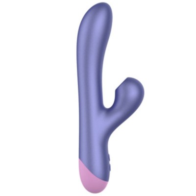 ROMP - PULSE RABBIT VIBRADOR DUPLO PARA PONTO G AZUL ELÉTRICO - D-245866 - Dona Pimenta