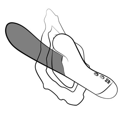 ROMP - PULSE RABBIT VIBRADOR DUPLO PARA PONTO G AZUL ELÉTRICO - D-245866 - Dona Pimenta