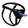 ROMP - PICCOLO DILDO DE SILICONE COM VENTOSA TRICOLORIDA 14 CM - D-245886 - Dona Pimenta