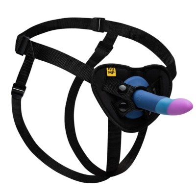 ROMP - PICCOLO DILDO DE SILICONE COM VENTOSA TRICOLORIDA 14 CM - D-245886 - Dona Pimenta