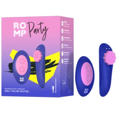 ROMP - CALCINHA DE SILICONE VIBRATÓRIA MAGNÉTICA PARA FESTAS COM CONTROLE REMOTO - D-245862 - Dona Pimenta