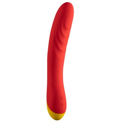 ROMP - HYPE VIBRADOR MULTIFUNCIONAL PARA PONTO G VERMELHO - D-245874 - Dona Pimenta