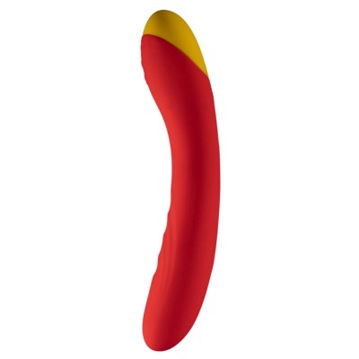 ROMP - HYPE VIBRADOR MULTIFUNCIONAL PARA PONTO G VERMELHO - D-245874 - Dona Pimenta