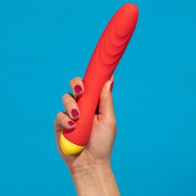 ROMP - HYPE VIBRADOR MULTIFUNCIONAL PARA PONTO G VERMELHO - D-245874 - Dona Pimenta