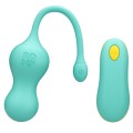 ROMP - CELLO OVO VIBRATÓRIO MULTIFUNCIONAL TURQUESA COM CONTROLE REMOTO - D-245875 - Dona Pimenta