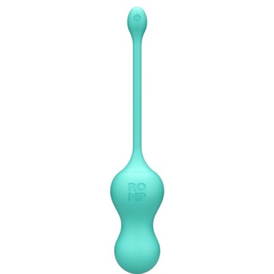 ROMP - CELLO OVO VIBRATÓRIO MULTIFUNCIONAL TURQUESA COM CONTROLE REMOTO - D-245875 - Dona Pimenta