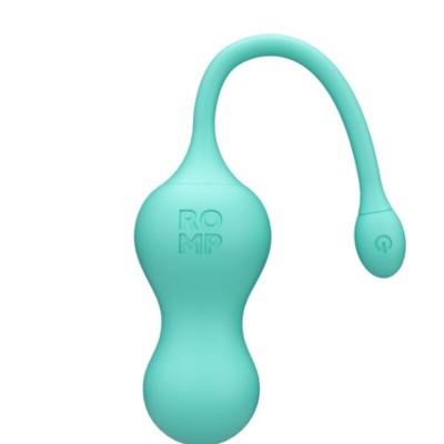 ROMP - CELLO OVO VIBRATÓRIO MULTIFUNCIONAL TURQUESA COM CONTROLE REMOTO - D-245875 - Dona Pimenta