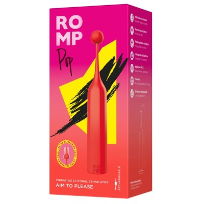 ROMP - POP ESTIMULADOR CLITORIAL DE ALTA FREQUÊNCIA VERMELHO - D-245878 - Dona Pimenta