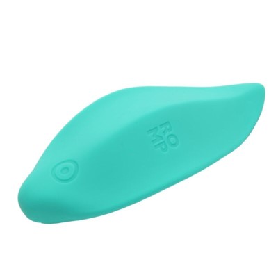 ROMP - WAVE VIBRADOR DE ONDAS, ESTIMULADOR CLITORIANO, FORMATO ERGONÔMICO, VERDE-ÁGUA - D-245880 - Dona Pimenta