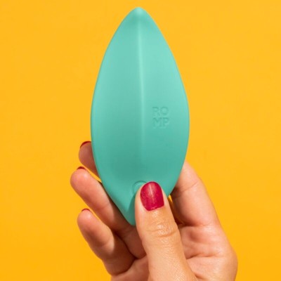 ROMP - WAVE VIBRADOR DE ONDAS, ESTIMULADOR CLITORIANO, FORMATO ERGONÔMICO, VERDE-ÁGUA - D-245880 - Dona Pimenta