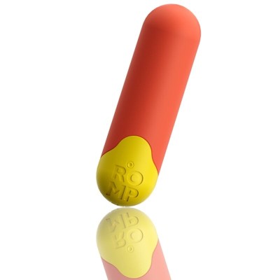 ROMP - RIOT MULTIFUNCIONAL VIBRATÓRIO BULLET LARANJA + AMARELO - D-245887 - Dona Pimenta