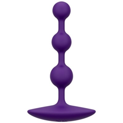 ROMP - AMP CONTAS ANAL DE SILICONE FLEXÍVEIS ROXAS 12,5 CM ROXAS - D-245888 - Dona Pimenta
