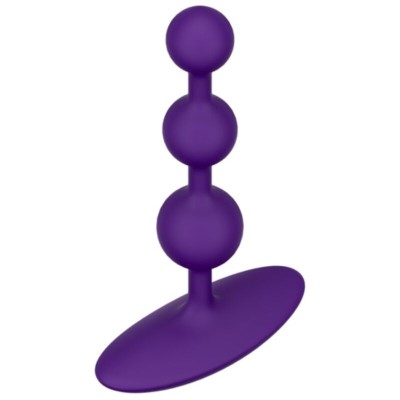 ROMP - AMP CONTAS ANAL DE SILICONE FLEXÍVEIS ROXAS 12,5 CM ROXAS - D-245888 - Dona Pimenta