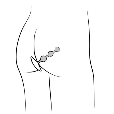 ROMP - AMP CONTAS ANAL DE SILICONE FLEXÍVEIS ROXAS 12,5 CM ROXAS - D-245888 - Dona Pimenta