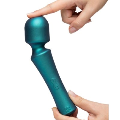 ROMP - PRESTO MINI WAND VIBRATOR COM CABEÇA FLEXÍVEL VERDE - D-245869 - Dona Pimenta