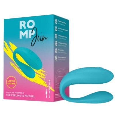 ROMP - JOIN JUNTEM-SE AO VIBRADOR PARA CASAIS TURQUESA - D-245876 - Dona Pimenta