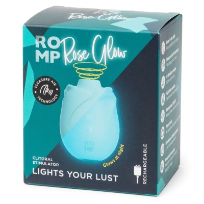 ROMP - ROSE SUTOR CLITÓRICO GLOW QUE BRILHA NO ESCURO - D-245859 - Dona Pimenta