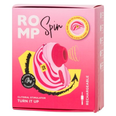 ROMP - SPIN CLITORAL SUCTION ANTITUDE COM ABERTURA E FECHAMENTO ROTATIVOS - D-245863 - Dona Pimenta