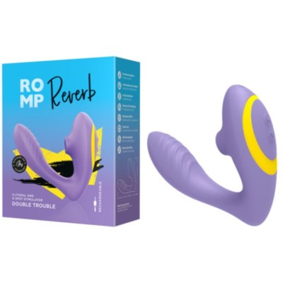 ROMP - REVERB ESTIMULADOR DE PONTO G E DISPOSITIVO DE SUCÇÃO CLITORIAL REVERB ROXO - D-245865 - Dona Pimenta