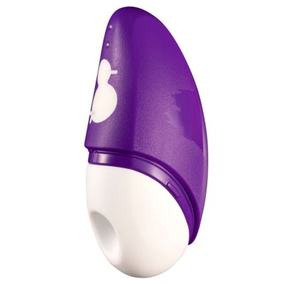 ROMP - FREE ESTIMULADOR CLITORIAL GRÁTIS COM TAMPA, 10 NÍVEIS, RECARREGÁVEL, ROXO - D-245872 - Dona Pimenta
