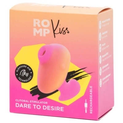 ROMP - KISS VIBRADOR DE DEDO RECARREGÁVEL COM SUCÇÃO CLITÓRICA - D-245873 - Dona Pimenta