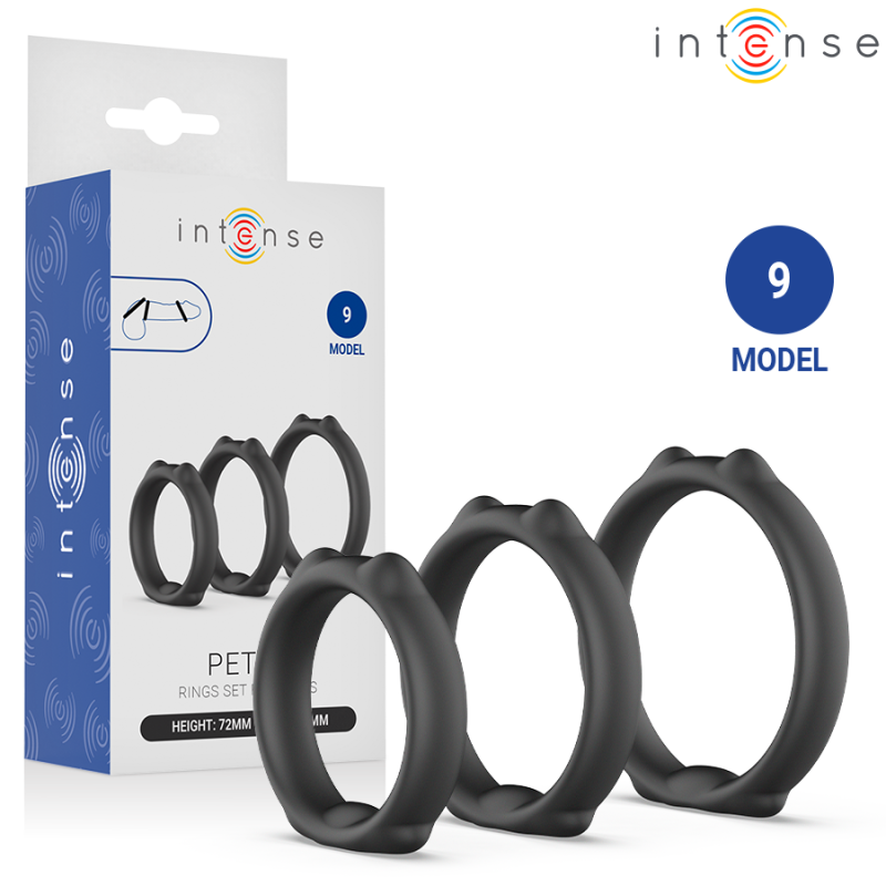 INTENSE - PETER CONJUNTO DE 3 ANÉIS PENIANOS MODELO 9 - D-245148 - Dona Pimenta